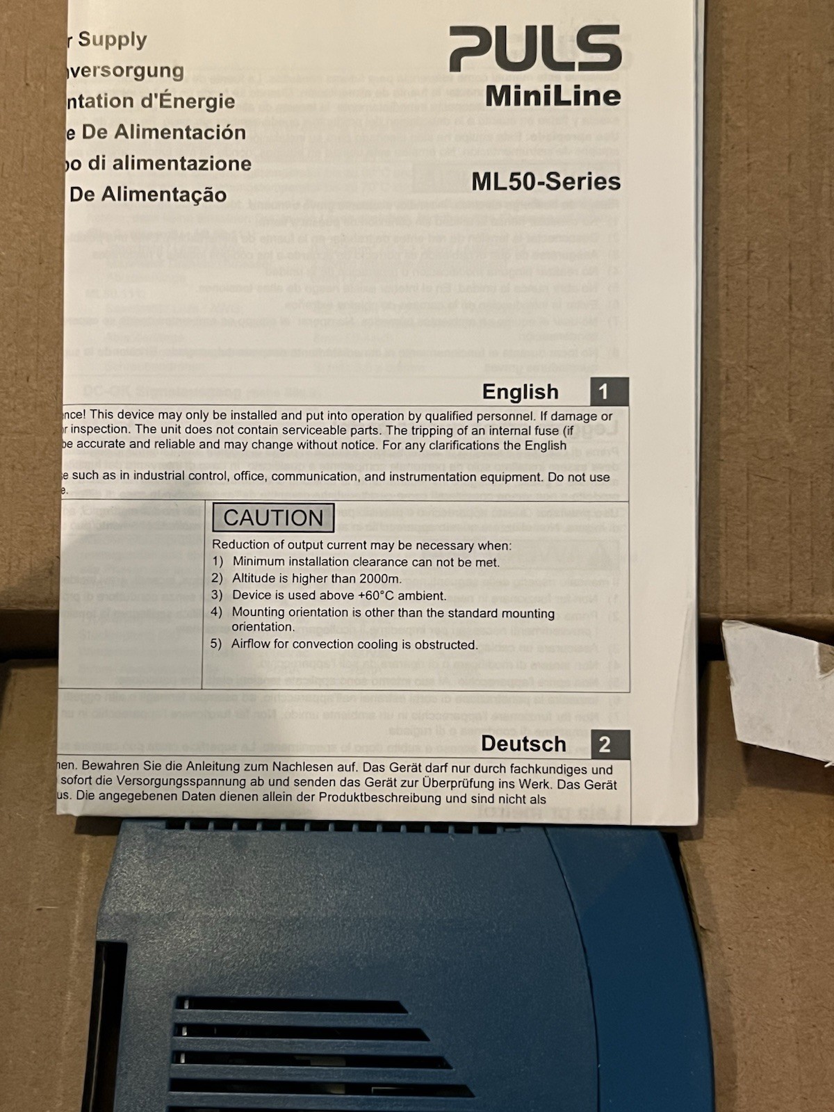 Puls ML50.100 Power Supply