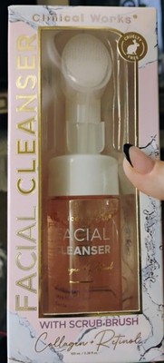 Anti-Aging Collagen & Retinol infused Facial Cleanser, with Built-In Scrub Brush