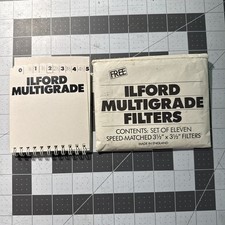 Vintage Rare Ilford Multigrade 11 Filter Set Complete Very Good Condition