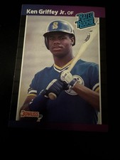 1989 Donruss - Rated Rookie Ken Griffey Jr #33 *Denotes* on Back (RC)