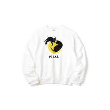 KAPITAL Crew Sweatshirt CATPITAL Print Japanese Size 5 White Unused