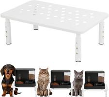 Elevated Cat Food Stand, Adjustable Height Automatic Feeder Stand for Cats Dog P