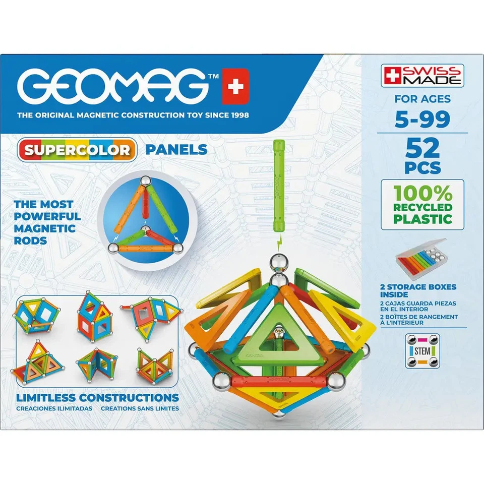 Geomag Supercolor Panels Recycled 52 Stück - Bild 3 von 4