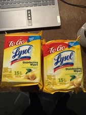 Lysol Disinfecting Wipes Lemon Lime Blossom Travel Pack 16 PACKS