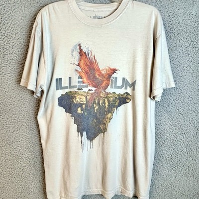 Illenium Concert Tour T-Shirt Size Large Gorge Amphitheater Double Sided PAWS