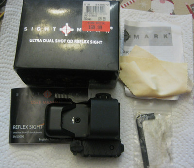 Sight Mark Ultra Dual Shot reflex sight w box instructions SM13006 Matt Black