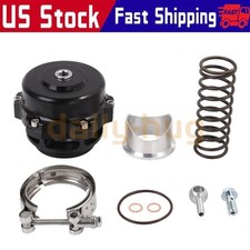 Universal Aluminum 50mm Blow Off Valve Dump Valve Bov With V-band Flange Black