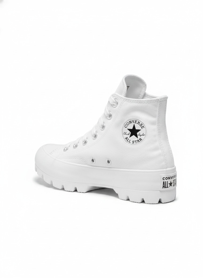 Converse Womens Hi-Top Sneakers White Black 565902C Size 8.5 Trainers Shoes thumbnail 3