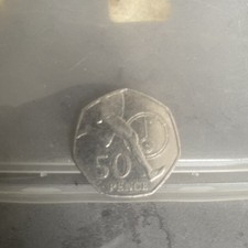 2004 UK 50p Roger Bannister Coin 4-Minute Mile Elizabeth II Commemorative 