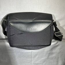 Nikon Medium Size Padded Bag For Camera Binoculars Or Such Has Shoulder Strap