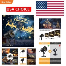 2025 3D Santa Sleigh Projector Lights - Waterproof Holiday Decor for All