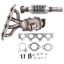 2x Front Rear Catalytic Converter For 2012-2017 Hyundai Accent 1.6L