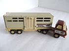 Vintage Tonka Horse Cattle Semi Truck  and Trailer