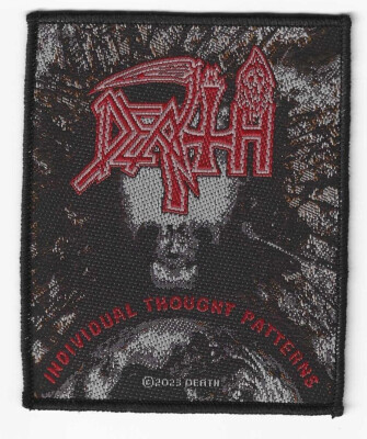 Death - Individual thought patterns gewebter Aufnäher woven Patch NEU &OFFICIAL