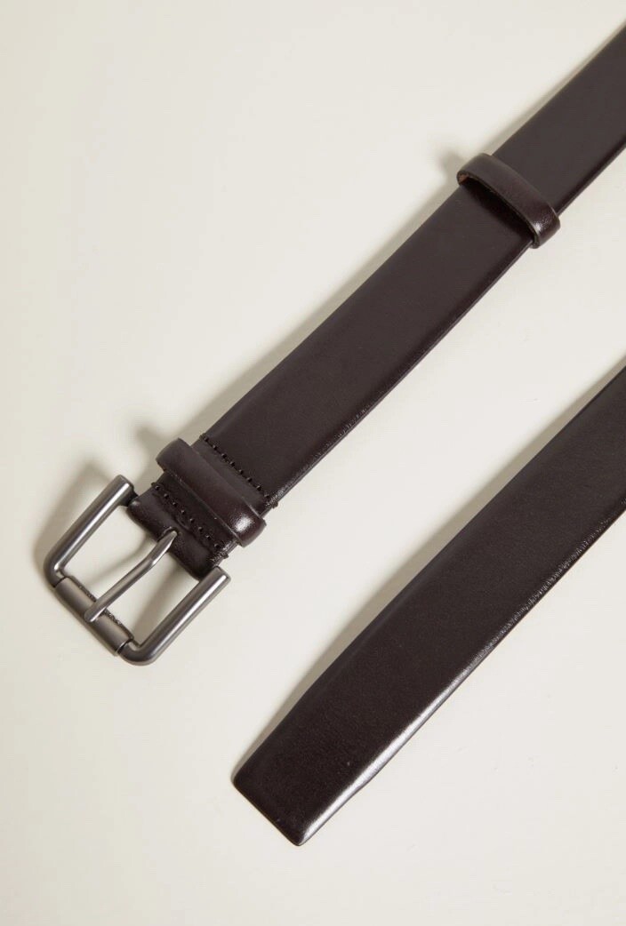 NWOT Max Mara Runway Genuine Leather Belt Size: Medium Dark  display picture 3