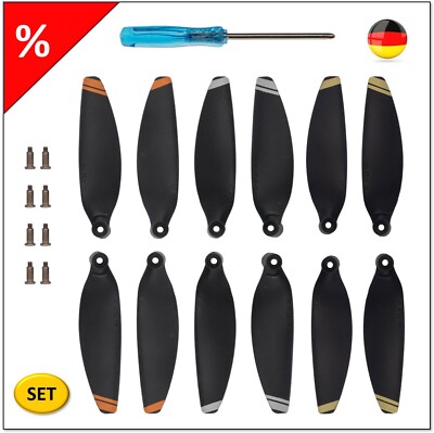1 x Set Propeller für DJI Mavic Mini 2 / 4726FM / Gold / Silber / Orange, 8 Stk.