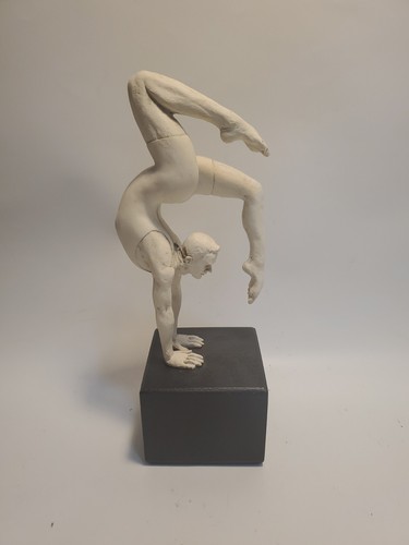 TMS Vitruvian Collection Male Nude Gymnastics Study 2006 Sculpture Art Rare - Picture 2 of 6