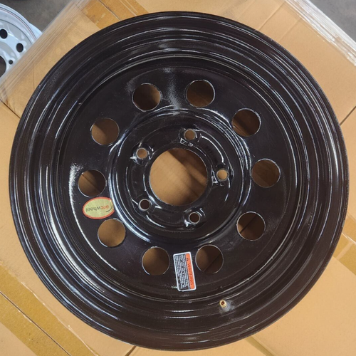 15x6 5x5 Black Mod Trailer Wheel eBay