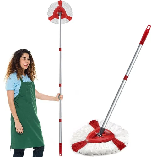 Spin Mop Kopf Ersatz, Basis, Griff für Vileda Turbo Mikrofaser Mopp Nachfüllpackungen - Bild 3 von 14