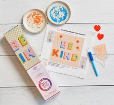 Diamond Art Club ELLEN BE KIND All Inclusive Diamond Art Kit 5" x 5" NEW