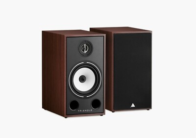 TRIANGLE BOREA BR03 PAIR OF BOOKSHELF WALNUT SPEAKERS NEW