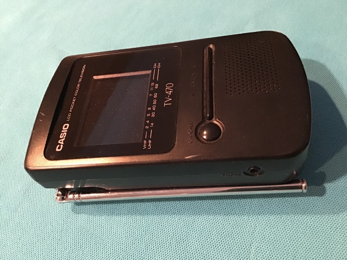 Casio TV 470J Mini TV Portable UHF Vintage – Pour Collection Ou Déco