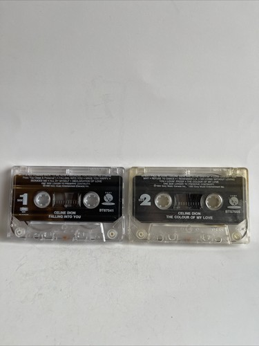 CELINE DION 2 Cassette Tape Lot Pop Falling Into You The Colour Of My Love - Picture 3 of 4