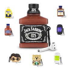 For Apple AirPods 1 2 Gen Case Cute 3D Cartoon Design Silicone Cover w/ Hooks