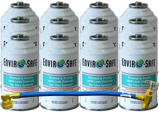 AC Proseal & Prodry with Leak Detector w/Charging Hose for R134a, 12 Cans