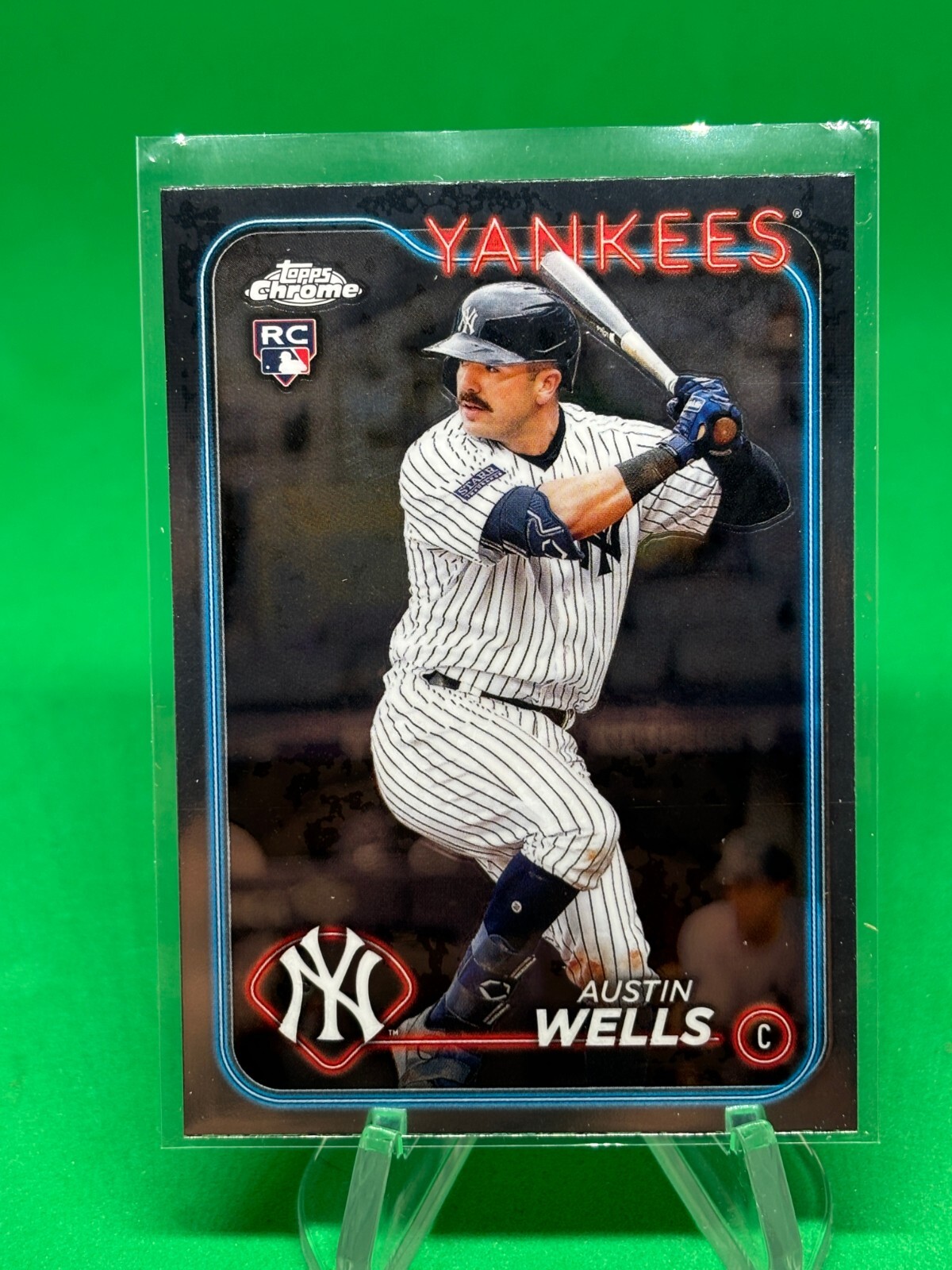 2024 Topps Chrome #281 Austin Wells RC New York Yankees
