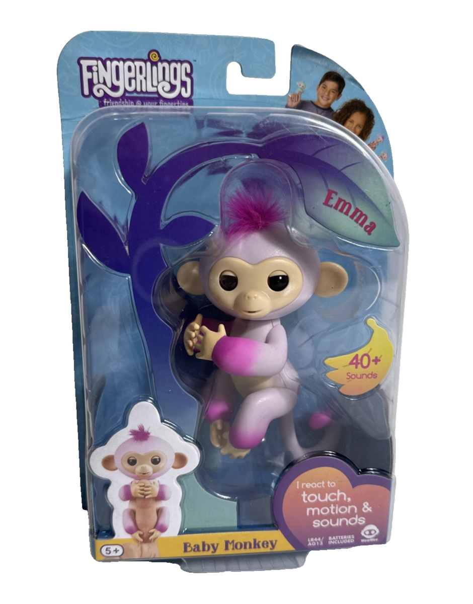 2016 Fingerlings Interactive Baby Monkey Pink Emma Adorable Pets