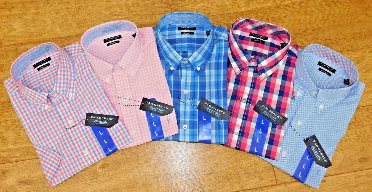 TAILORBYRD MENS FLEX COMFORT STRETCH SHORT SLEEVE QUALITY SHIRT 3 SIZES BNWT
