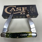 CASE XX #27866 GREEN APPLE BONE PEACH SEED JIG MUSKRAT SS — photo 2
