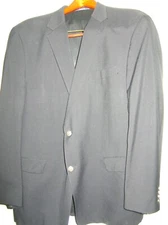 Hart Schaffner & Marx 48R 2B Navy Blazer with silver buttons (S40)