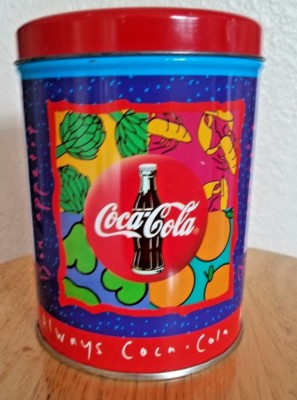 Coca-Cola Tin Canister ,''BON APPETIT '' - ''Always Coca-Cola''