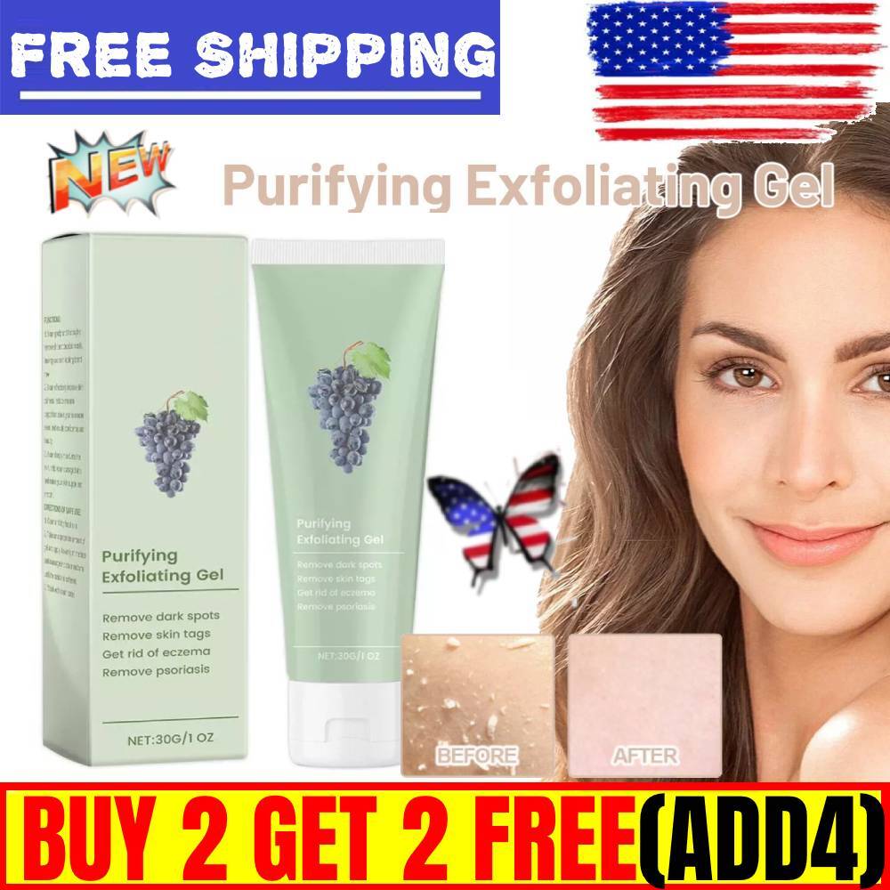 Purifying Exfoliating Gel Greteam Exfoliating Scrub Cleanses Skin -BUY 2 GET 2