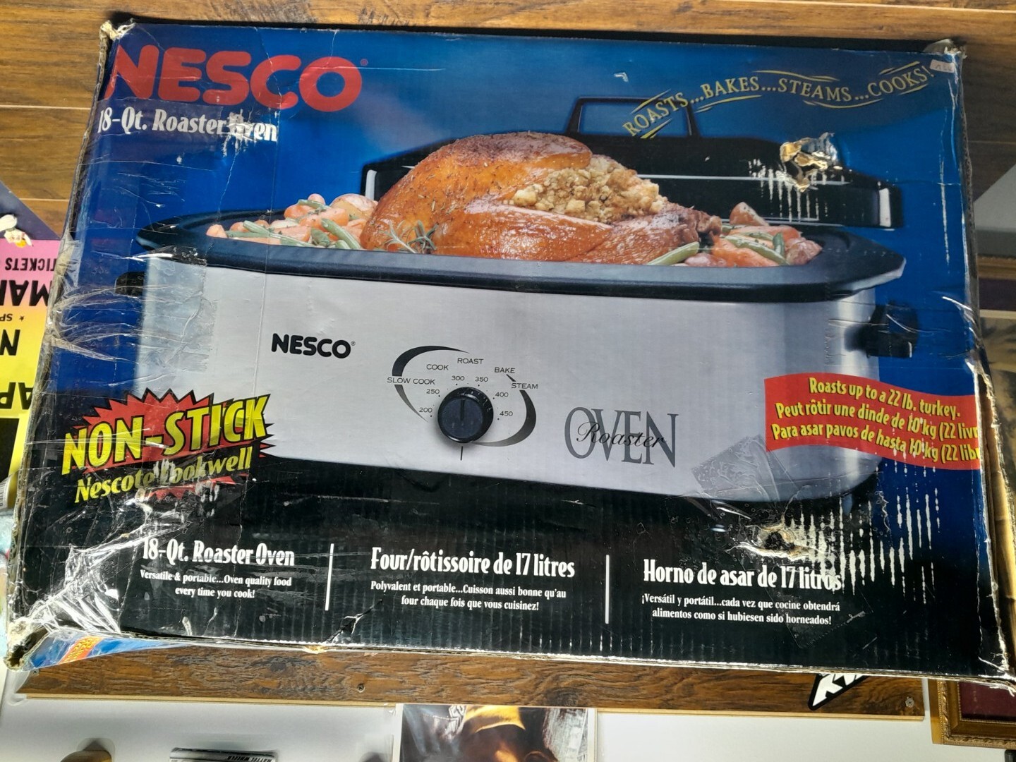 Nesco 18 QT Large Roaster Oven Roast Bake Steam Slow Cooker Crockpot 480847 eBay