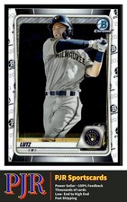2020 Bowman #BCP-81 Tristen Lutz Milwaukee Brewers  Chrome Prospects