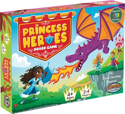 Jumping High Fives Princess Heroes Board Game - Cooperative Princess Castle G...
