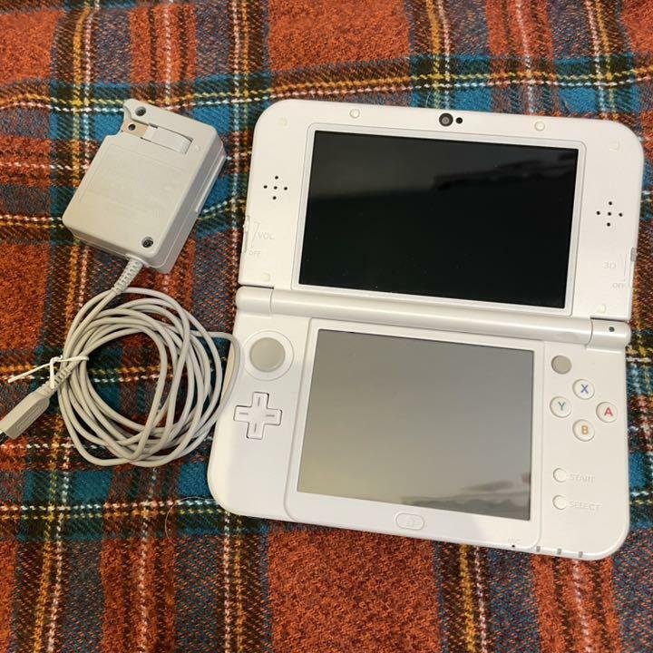 USED New Nintendo 3DS XL LL PEARL WHITE only console & Charger | eBay