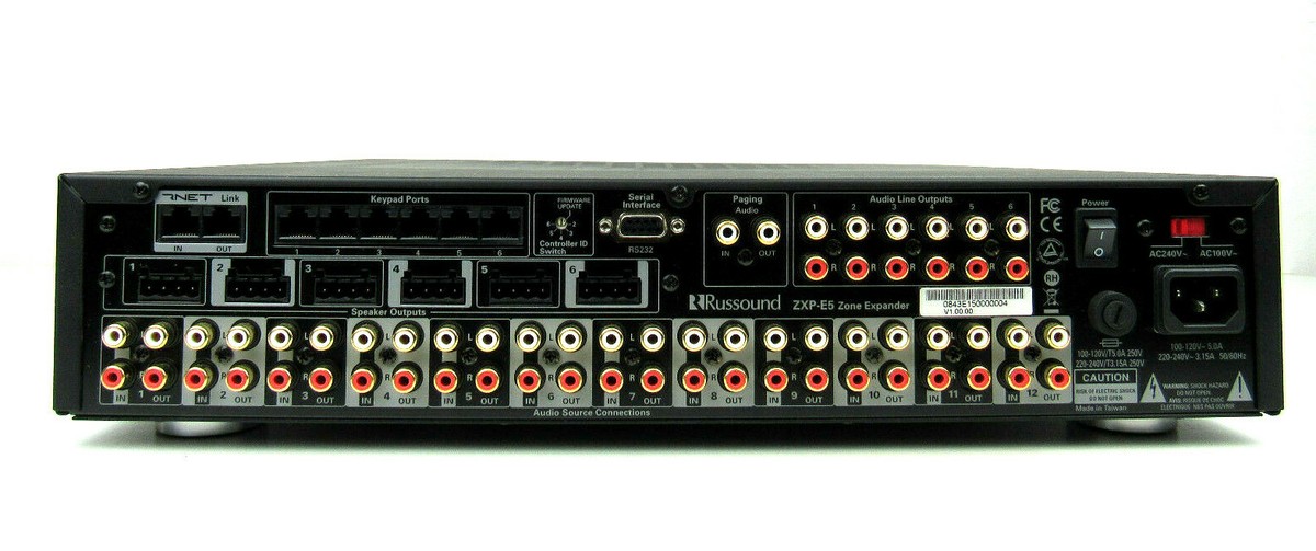Russound ZXP-E5 12-source 8 zone A/V Multizone Controller