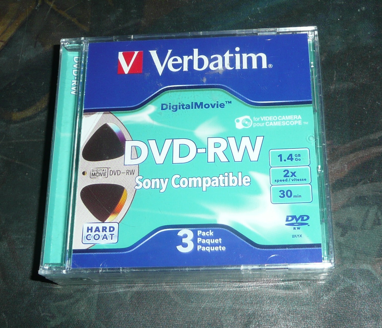 NEW Pack of 3 Verbatim mini DVDRW Discs for Camcorders 30min SP 1.4GB eBay