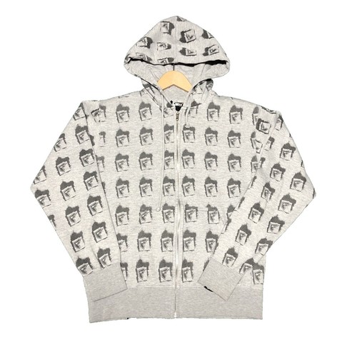 RARE Y2K Famous Stars & Straps AOP Skull Zip Up Hoodie Size S | eBay