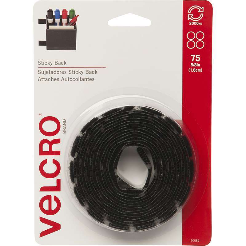VELCRO(R) Brand Sticky Back Coins 5/8