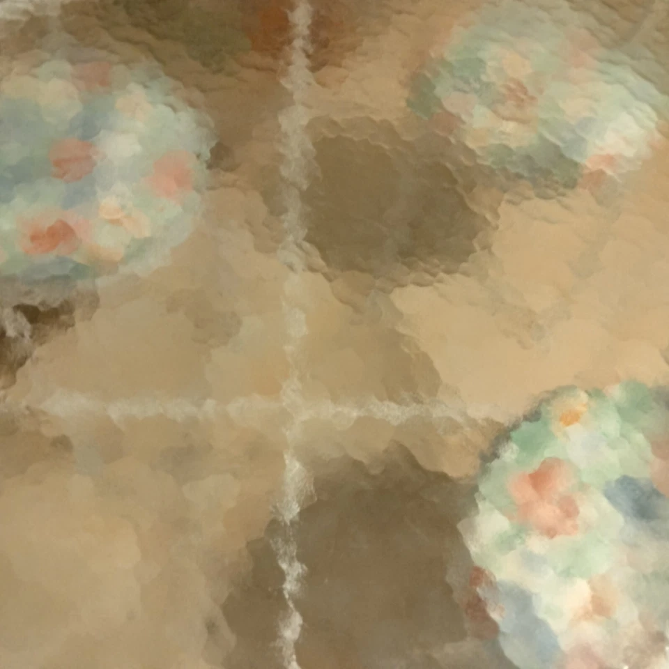 Wrought Iron Vintage Ivy Five Piece Dinette Set White With 4 Floral CushionSeats - Image 4 of 4