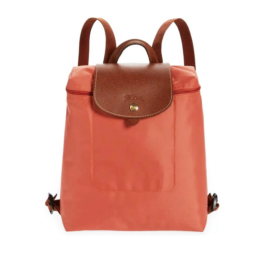 NWT LONGCHAMP Le Pliage Nylon Travel Backpack 1699089 BLUSH Pink AUTHENTIC