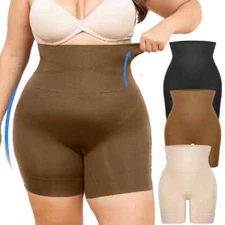 Women High Waist Body Shaper Tummy Control Panties Slimming Waist Trainer Shorts