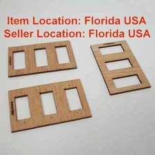 Plywood Servo Mounting Plate Tray for Three Hitec HS-85MG Servo, 3 pcs USA
