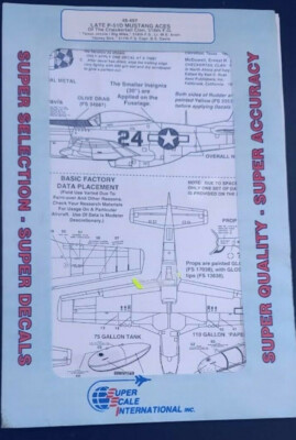 P-51 D Late  Mustang Aces of the 318th F.G, SuperScale, Scale: 1/48, Kit: 48-497