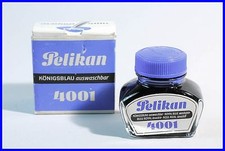 Pelikan Ink 4001 "Royal Blue Washable" / 1980's Blue Ink Made in Germany